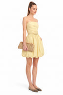 Tube Bubble Dress with Twisted Rope Belt