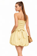 Tube Bubble Dress with Twisted Rope Belt