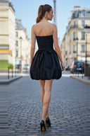 Tube Bubble Dress with Twisted Rope Belt