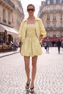 ROMY HALF BUBBLE SLEEVE ZIP UP JACKET