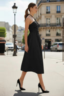 Front Knot Detail Midi Dress