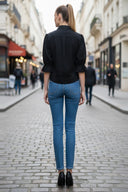 3/4 Sleeve Zip Up Jacket