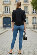 3/4 Sleeve Zip Up Jacket