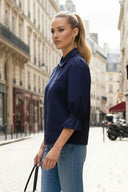 3/4 Sleeve Zip Up Jacket