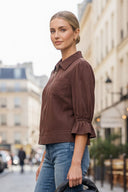 3/4 Sleeve Zip Up Jacket