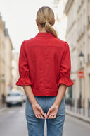 3/4 Sleeve Zip Up Jacket