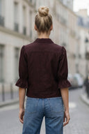 3/4 Sleeve Zip Up Jacket