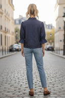 3/4 Sleeve Zip Up Jacket