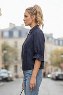 3/4 Sleeve Zip Up Jacket