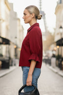 3/4 Sleeve Zip Up Jacket