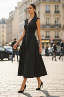 Two Way Zip Up Midi Dress