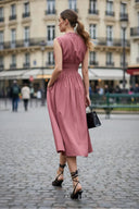 Two Way Zip Up Midi Dress