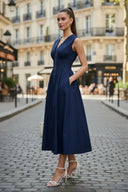 Two Way Zip Up Midi Dress