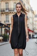 Zip Up Front Adjustable Bottom Dress