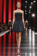 Tube Bubble Dress with Twisted Rope Belt