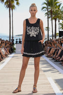 IVY EMBROIDERED LINEN SKORT