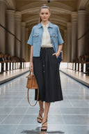A-LINE Midi Skirt