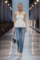 POM-POM TUBE HALTER TOP