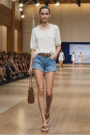 Button Front Detail Blouse