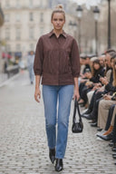 GIA STUDED ELASTIC BACK BLOUSE