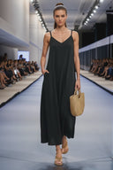 POM-POM MAXI SLEEVELESS DRESS