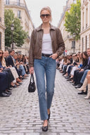 STELLA  FAUX LEATHER JACKET