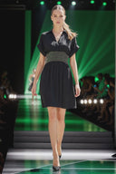 Multi-Color Waist Embo Dress