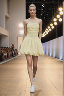 Tube Bubble Dress with Twisted Rope Belt