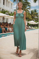 BELLA ROSA SMOCKED MAXI DRESS