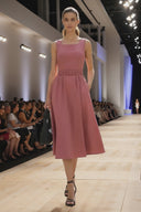 Belt Detail Midi Dress