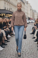 SADIE HIGH NECK ZIP UP JACKET