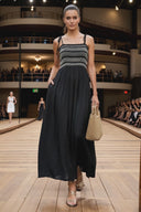 Multi-Color Smocking Maxi Dress