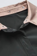 Short Sleeve Blouse with Detachable Collar