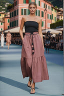 LILA BELLE TUBE MAXI DRESS WITH BELT