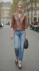 AVA FAUX LEATHER JACKET