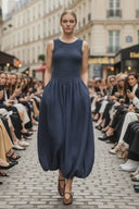 MILA CRINKLE MAXI BUBBLE DRESS