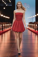 Tube Bubble Dress with Twisted Rope Belt