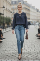 SOPHIA HANDCRAFTED HONEYCOMB BLOUSE